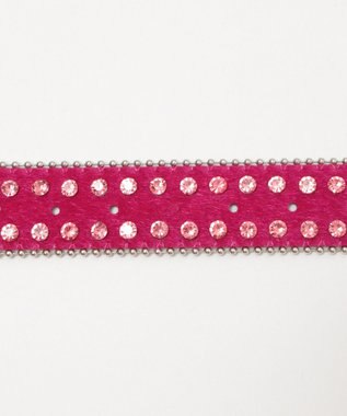 WEGO Lビジューラメシャギーベルト ピンク