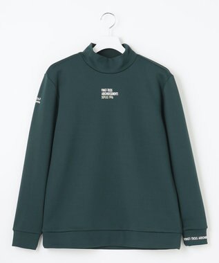 23区GOLF 【MEN】ストレッチ裏フリース モックネック ダークグリーン系