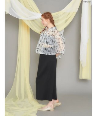 AMERICAN HOLIC 総柄シアーショート丈シャツ／Ｄｉｓｎｅｙ Ivory