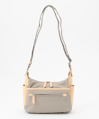 Y'SACCS 【ナイロンタフタ×リサイクルレザー】デイリーポシェット ライトグレー