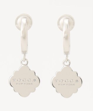 TOCCA LOGO CLOVER HOOP EARRINGS イヤリング シルバー系