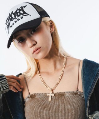 WEGO Mモチーフラインストーンネックレス 柄1