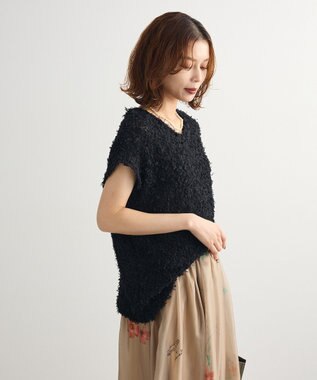 Green Parks ・ｓｗｉｎｇ　ｂｙ　チュールヤーンワイドプルオーバー Black