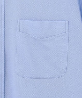 J.PRESS MEN 【J.PRESS PLUS】カノコインレイパッチポケット シャツ/B.D. サックスブルー系