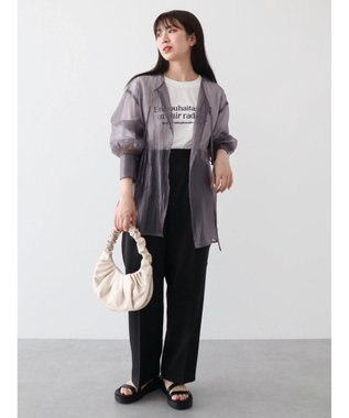 Green Parks ・ＥＬＥＮＣＡＲＥ　ＤＵＥ　２ｗａｙシアーブラウス Charcoal Gray