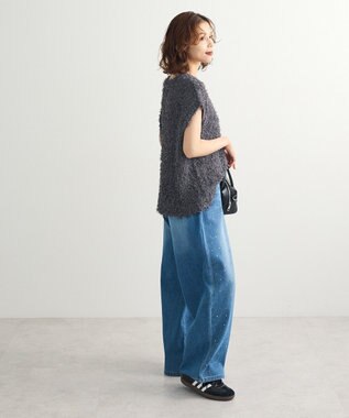 Green Parks ・ｓｗｉｎｇ　ｂｙ　チュールヤーンワイドプルオーバー Charcoal Gray