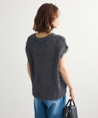 Green Parks ・ｓｗｉｎｇ　ｂｙ　チュールヤーンワイドプルオーバー Charcoal Gray