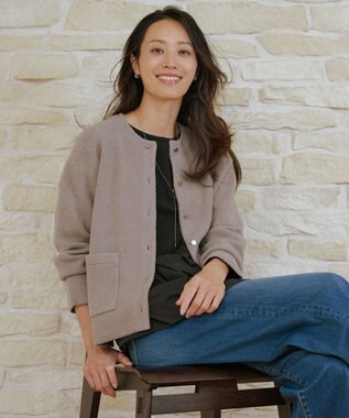 J.PRESS LADIES L 【WEB限定カラーあり】レイヤードジャージー フレア カットソー 【WEB限定カラー】ブラック系