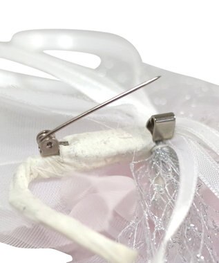 MIKI HOUSE HOT BISCUITS 【ミキハウス】 チュール付きコサージュ ピンク