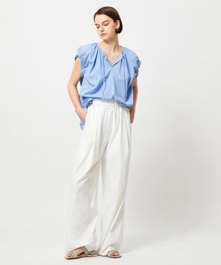 BEIGE， 【好評につき追加生産決定！】YANN / ワイドパンツ White