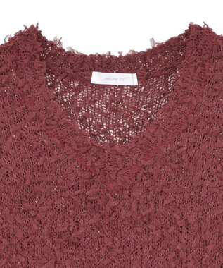 Green Parks ・ｓｗｉｎｇ　ｂｙ　チュールヤーンワイドプルオーバー Bordeaux