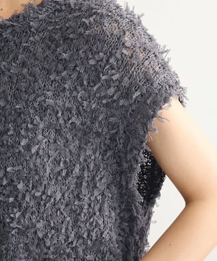 Green Parks ・ｓｗｉｎｇ　ｂｙ　チュールヤーンワイドプルオーバー Charcoal Gray