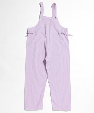 LENO  CANDY STRIPE SALOPETTES / ストライプサロペット PINK