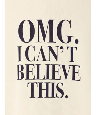 earth music&ecology ロゴスウェットフーディー Ivory