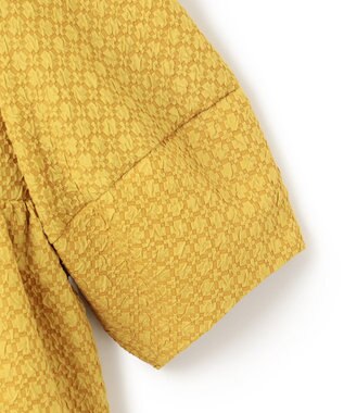 23区 【一部店舗限定/洗える】プレザンスジャカード ペプラム ブラウス イエロー系