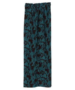 CRAFT STANDARD BOUTIQUE アートフラワーシャーリングパンツ Green