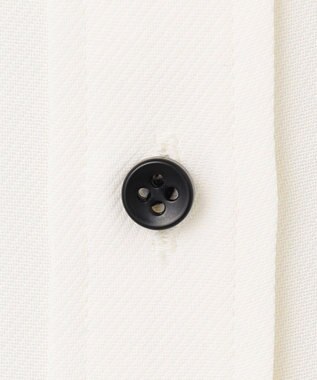 #Newans 【洗濯機可能/シワになりにくい】〈肩幅・二の腕が華奢見えする〉パフスリーブバイカラーブラウス ホワイト