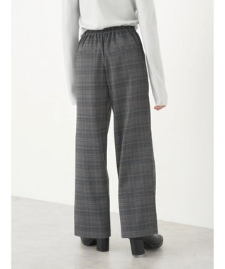 earth music&ecology チェックストレートパンツ Check Gray