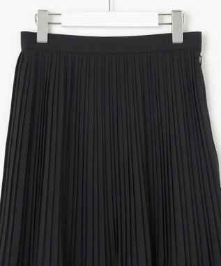 J.PRESS LADIES S 【洗える】ノルディス2wayジョーゼット プリーツ スカート ブラック系
