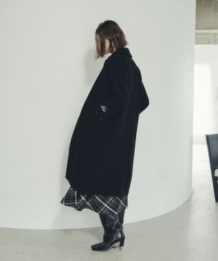 YECCA VECCA チェック柄アシメデザインスカート Black