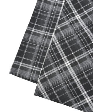 YECCA VECCA チェック柄アシメデザインスカート Black