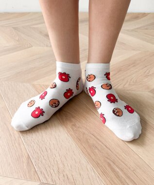 WEGO フードチェンジ総柄ショートソックス 柄3