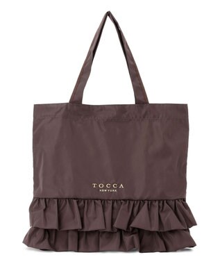 TOCCA SOGNO FUR CHARM TOTE トートバッグ【WEB＆一部店舗限定・A4サイズ対応】 ブラウン系