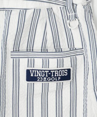 23区GOLF 【WOMEN】【ストレッチ】サッカープリント スカート ホワイト系1