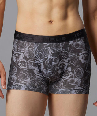 WACOAL MEN ボクサーパンツ 【ハナコトバパンツ】 フロント快適設計 肌あたり軽減設計 誕生日 記念日 前閉じ 下着 メンズ GT3221 /ブロス バイ ワコールメン ブラック