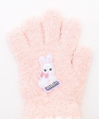 ANY KIDS アニマルマシュマロ手袋 ピンク（ウサギ）