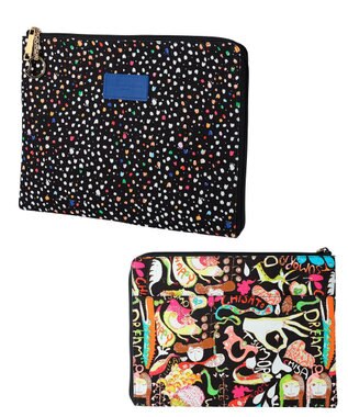 tsumori chisato CARRY プリントミックスPCケース モバイルケース/カバー マルチ