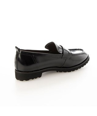 ing <ing>厚底デザインローファー ブラック