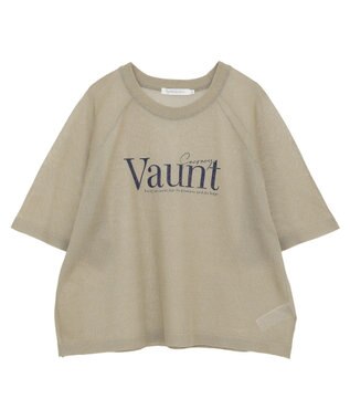 AMERICAN HOLIC プリントロゴシアーニットプルオーバー Olive