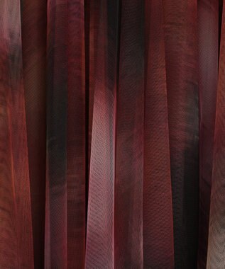 CRAFT STANDARD BOUTIQUE アート柄プリントチュールスカート Dark Pink