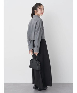 earth music&ecology クロップドポケットポイントシャツ Gray