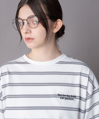 WEGO 【機能T】接触冷感マルチボーダーT（SS） ホワイト