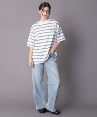 WEGO 【機能T】接触冷感マルチボーダーT（SS） ホワイト