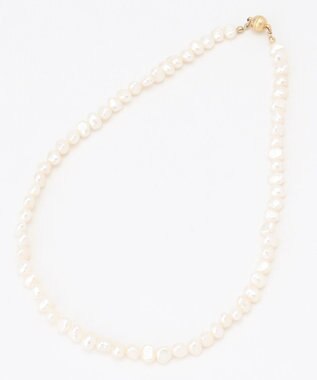 自由区 淡水パール3WAY ネックレス マットゴールド