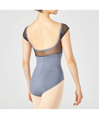 Chacott フレンチスリーブレオタード アイアンブルー