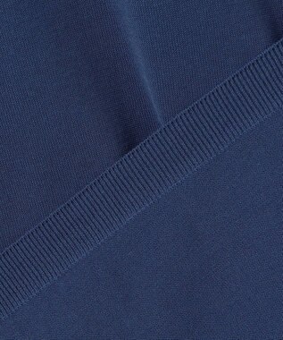 J.PRESS MEN 機能×縫製₌快適な着心地 「高見え」ニットポロ【接触冷感 / 洗える】ホールガーメントニット ポロシャツ ブルー系