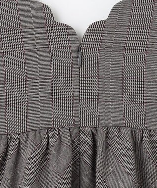 ANY KIDS チェックジャンパースカート チャコールチェック