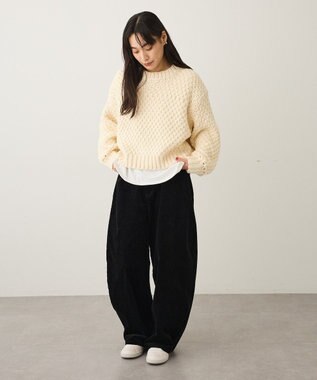 CRAFT STANDARD BOUTIQUE ローゲージカノコニットプルオーバー Light Purple