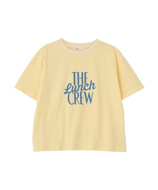 CRAFT STANDARD BOUTIQUE フロッキープリントＴシャツ Light Yellow