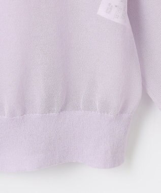 J.PRESS LADIES 【洗える】SHEER LIGHT ニット ブルゾン ラベンダー系