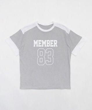 WEGO ナンバリングロゴBIG　T 杢グレー