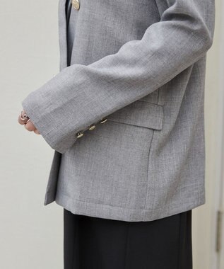 WEGO 【ANGIE VINTAGE】リネンライクジャケット グレー