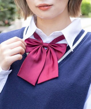 WEGO 【SCHOOL ITEM】ムジスクールリボン ワイン