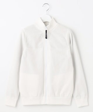23区GOLF 【23Fondation/WOMEN】ニットブルゾン ホワイト系
