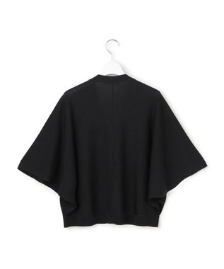 ICB L フライスリーブ Vネックカーディガン ブラック