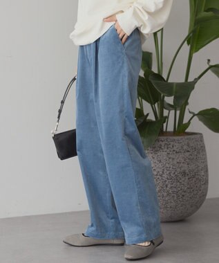 AMERICAN HOLIC カラーコールイージーパンツ Blue